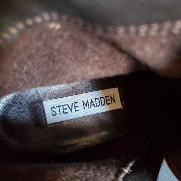 Steve Madden Woodmere Cognac Fringed Boots Size 8 - Picture 7 of 10